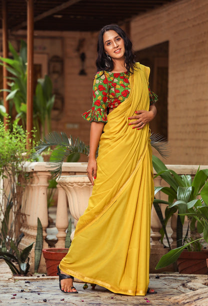 Plain Cotton Saree