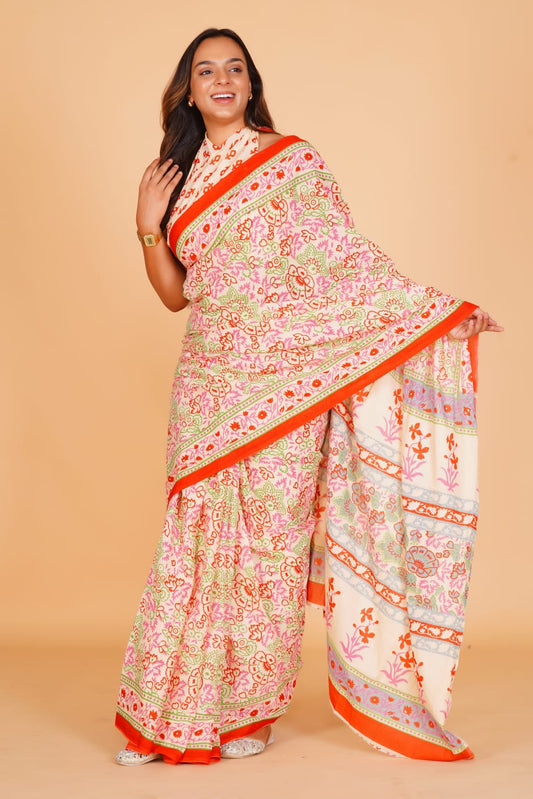 Mul Cotton Saree