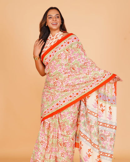 Mul Cotton Saree