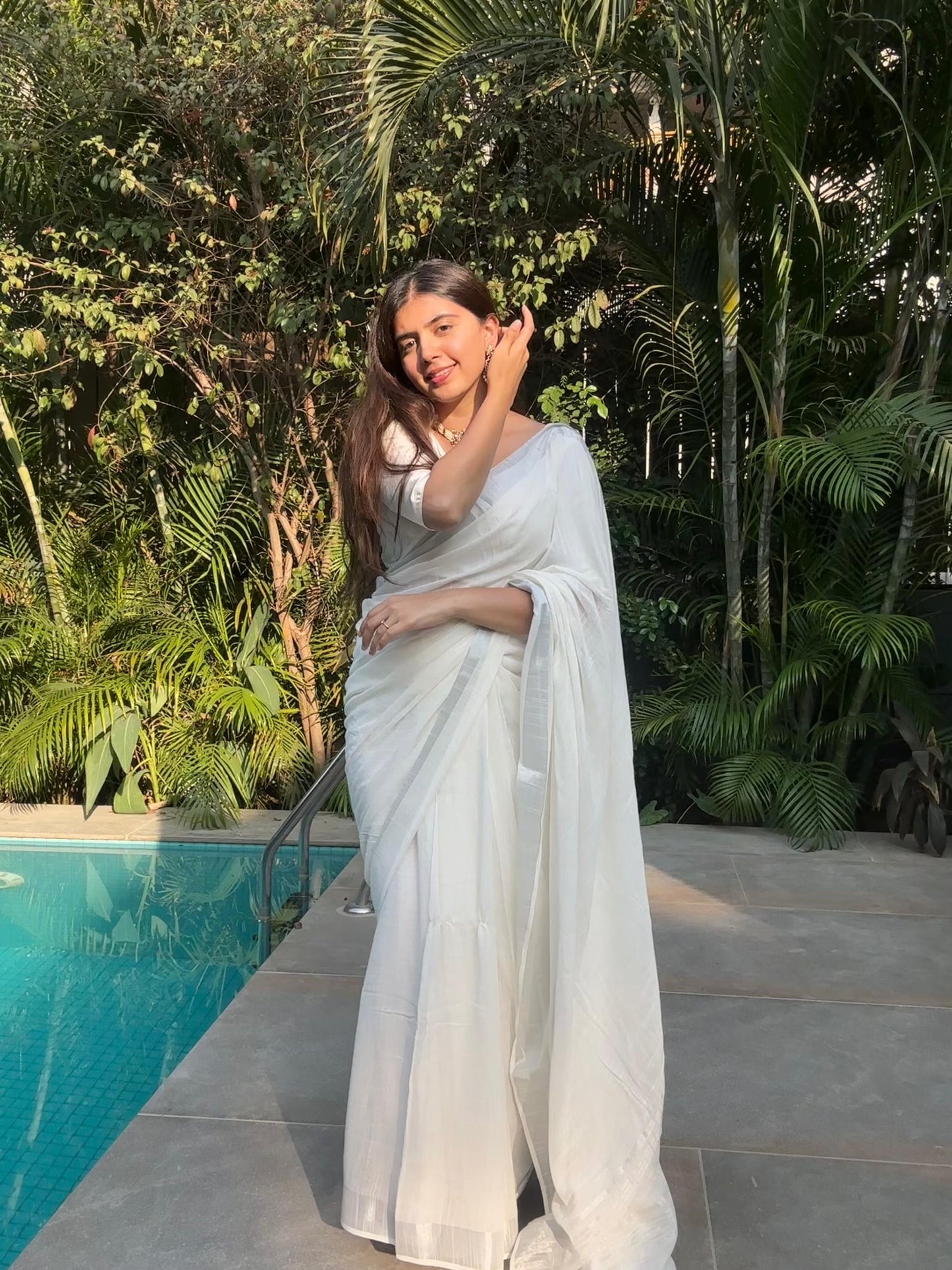 Pure Linen Saree