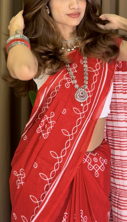 Mul Cotton Saree