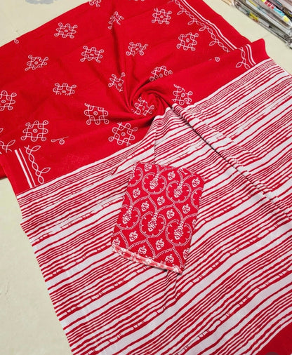Mul Cotton Saree