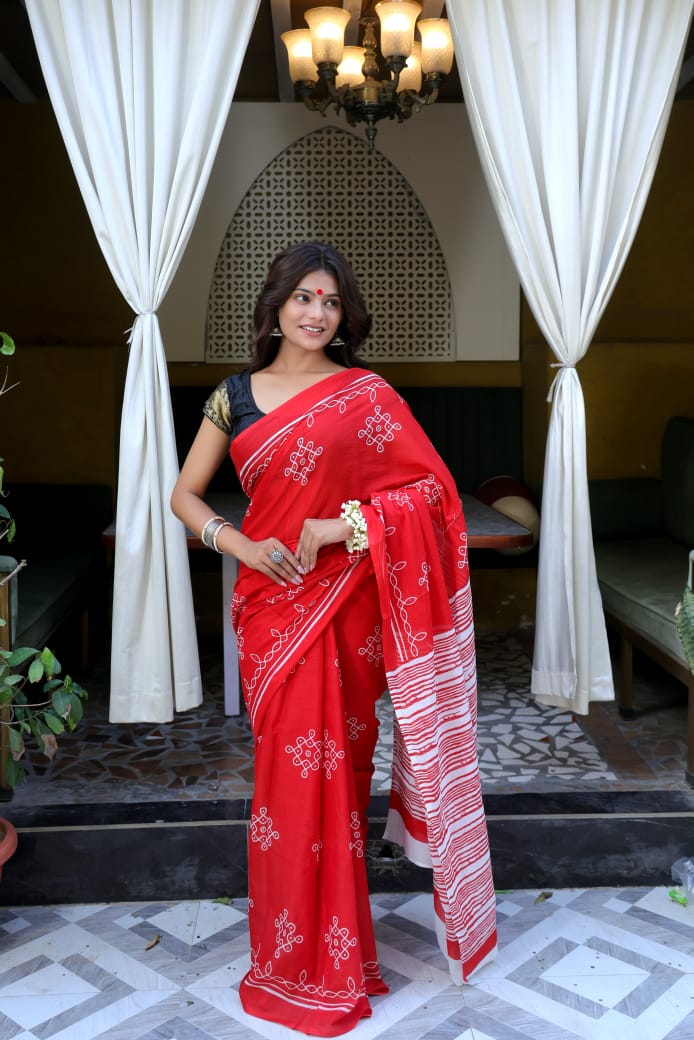 Mul Cotton Saree