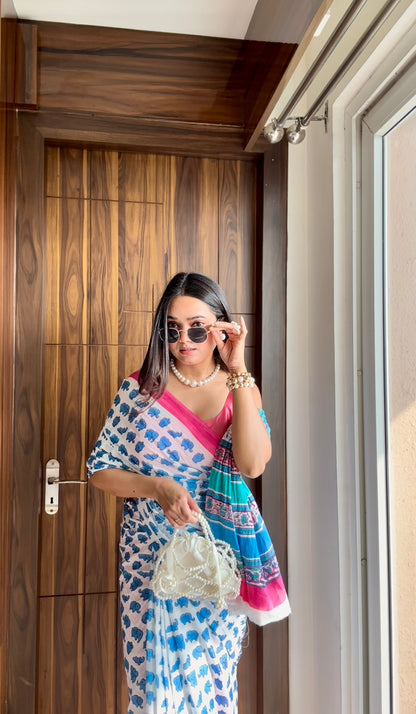 Quirky Mul Cotton Saree