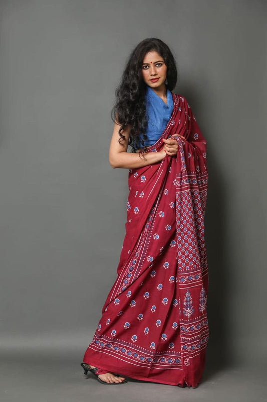 Mul Cotton Saree