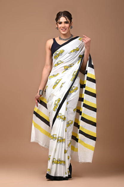 Quirky Mul Cotton Saree