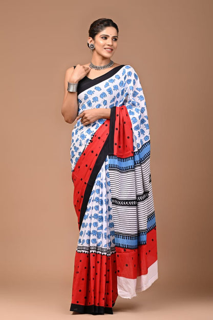 Quirky Mul Cotton Saree