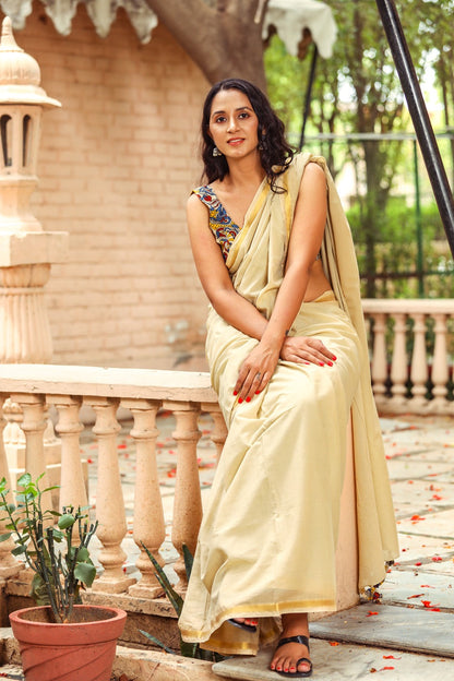Plain Cotton Saree