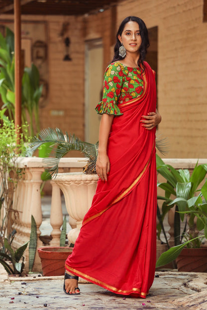Plain Cotton Saree