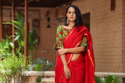 Plain Cotton Saree