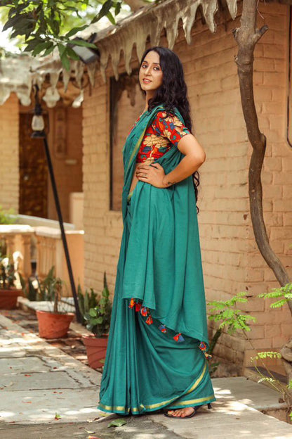 Plain Cotton Saree
