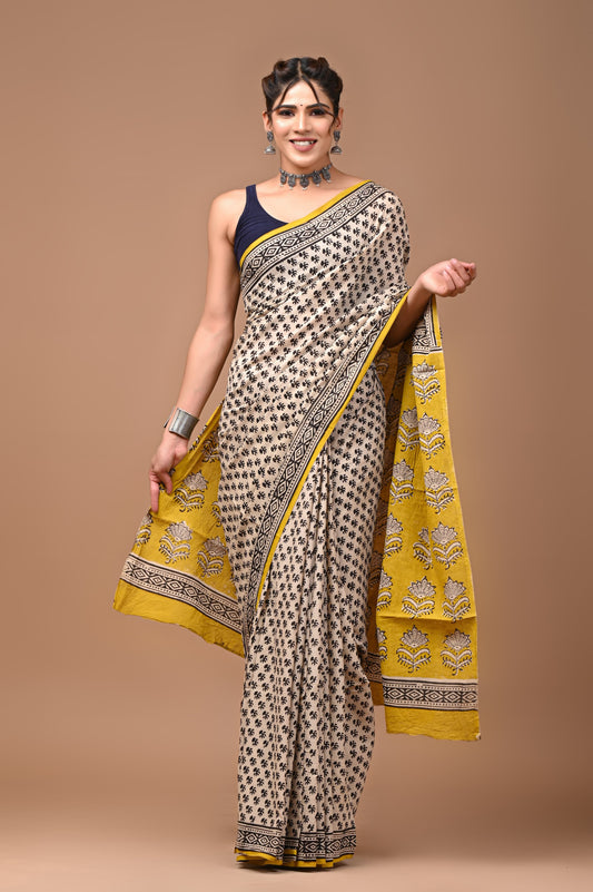 Mul Cotton Saree