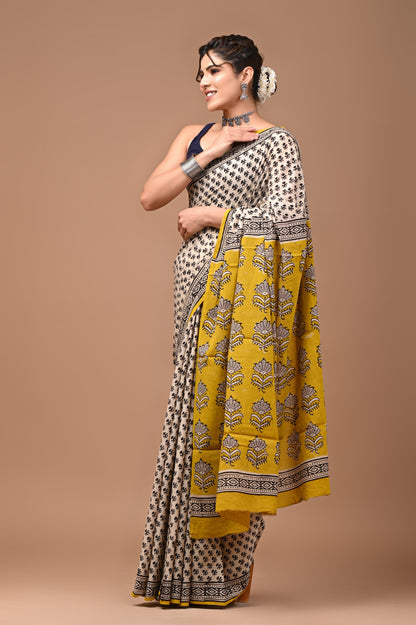 Mul Cotton Saree