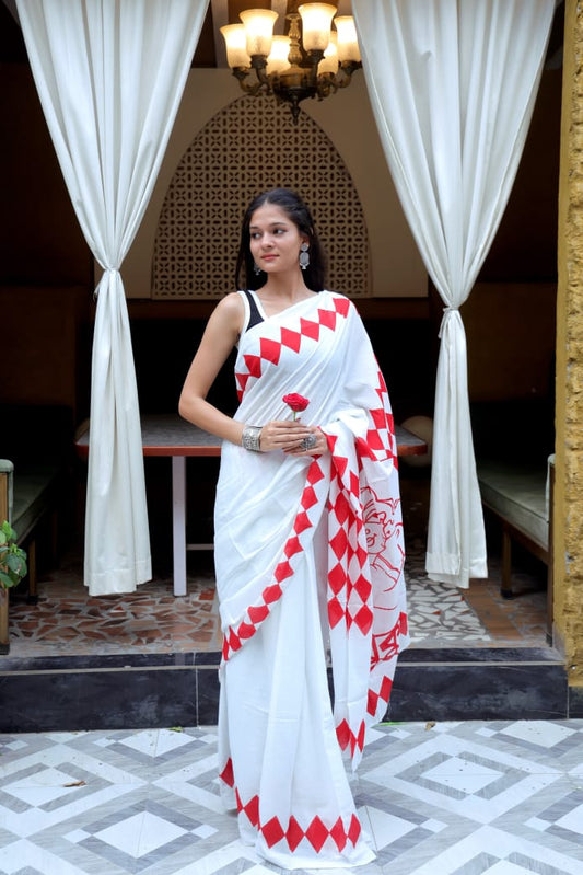 Mul Cotton Saree