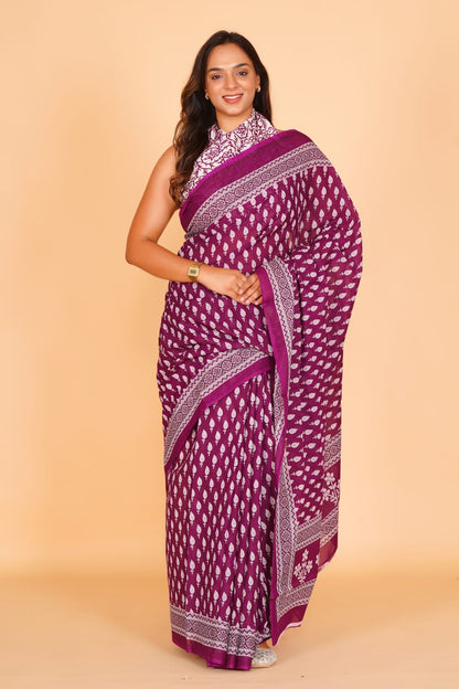 Mul Cotton Saree