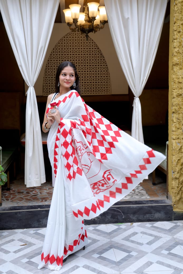 Mul Cotton Saree