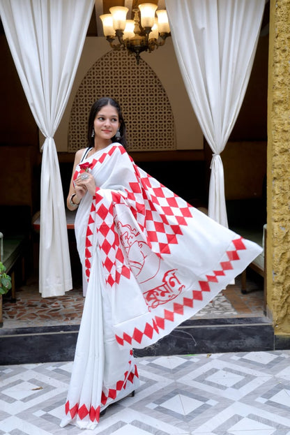 Mul Cotton Saree