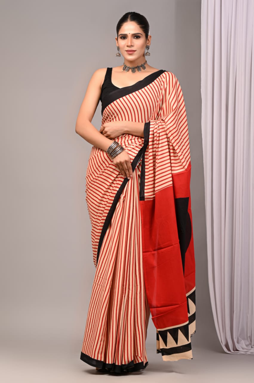 Mul Cotton Saree
