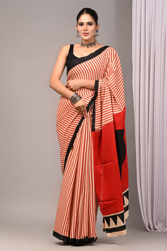Mul Cotton Saree