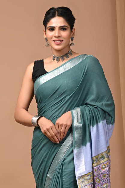 Cotton Linen Saree
