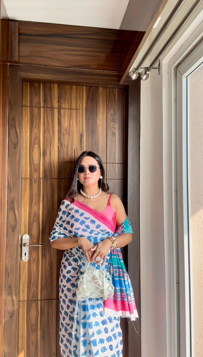 Quirky Mul Cotton Saree