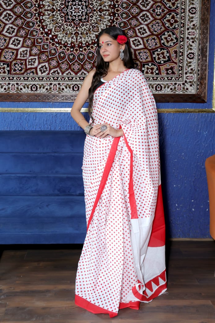 Mul Cotton Saree