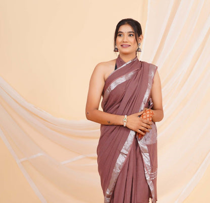 Pure Linen Saree