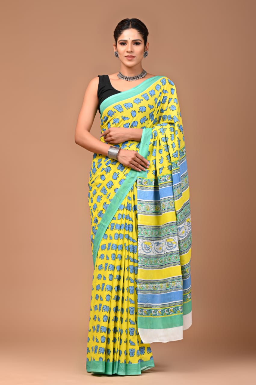 Quirky Mul Cotton Saree