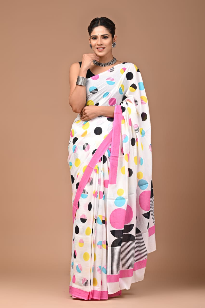 Quirky Mul Cotton Saree