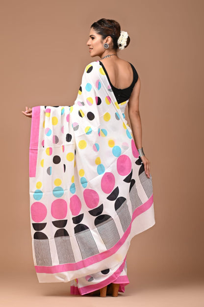 Quirky Mul Cotton Saree