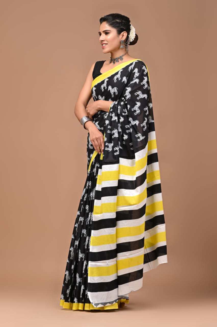 Quirky Mul Cotton Saree