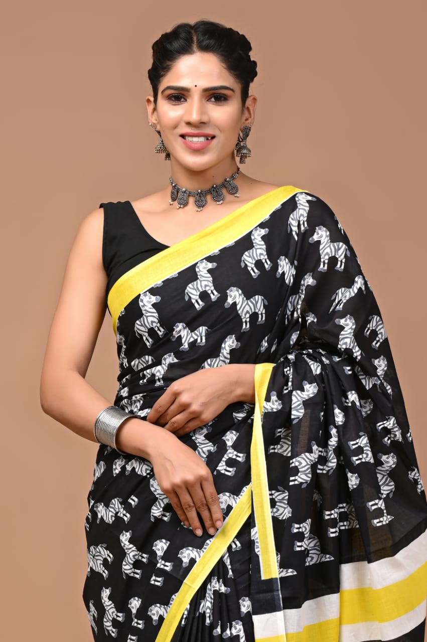 Quirky Mul Cotton Saree
