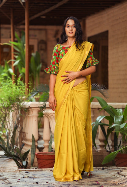 Plain Cotton Saree