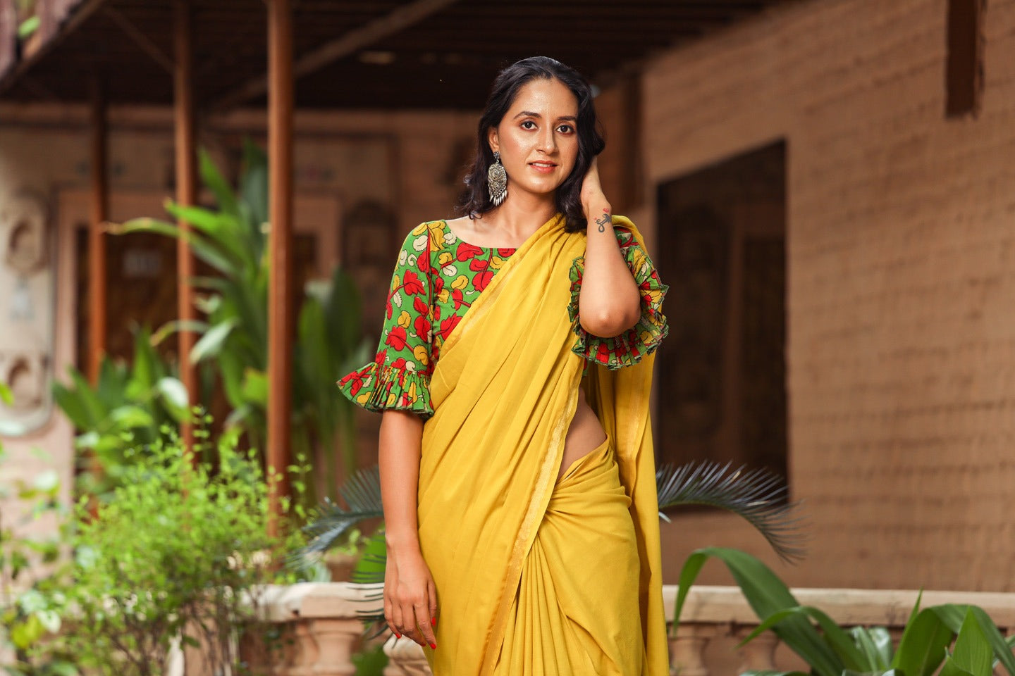 Plain Cotton Saree