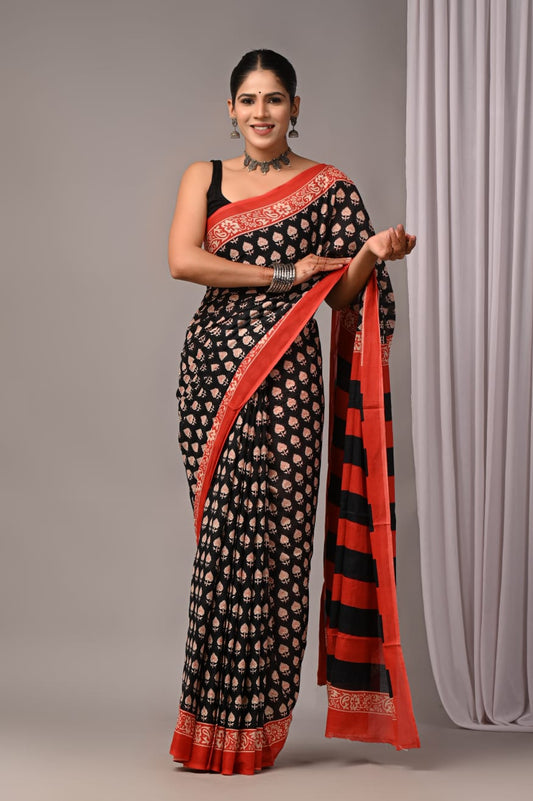 Mul Cotton Saree