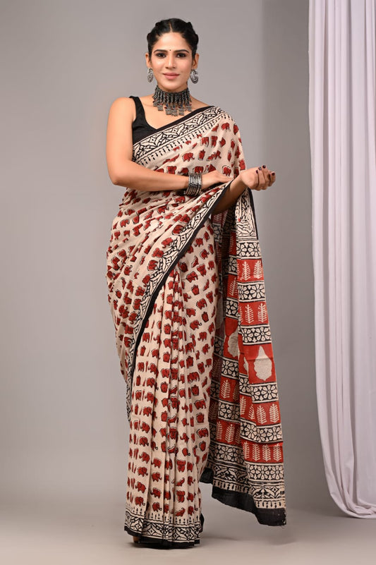 Quirky Mul Cotton Saree