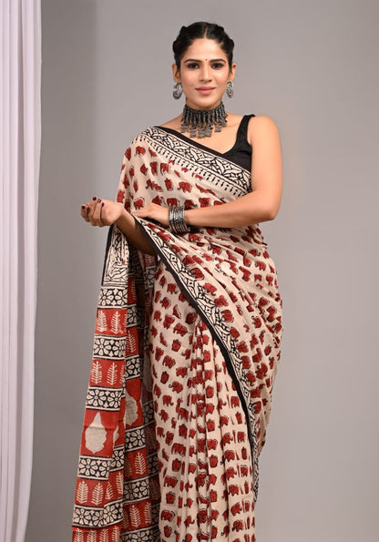 Quirky Mul Cotton Saree