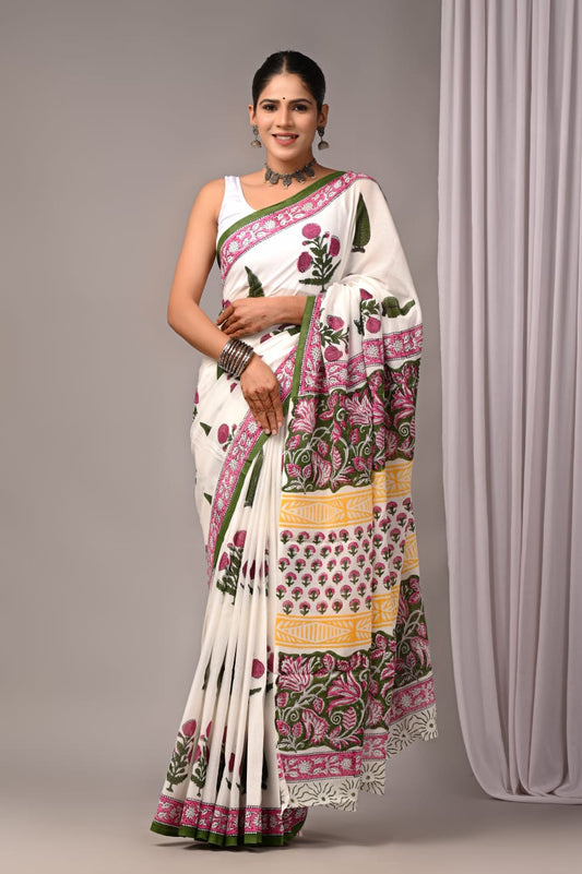 Mul Cotton Saree
