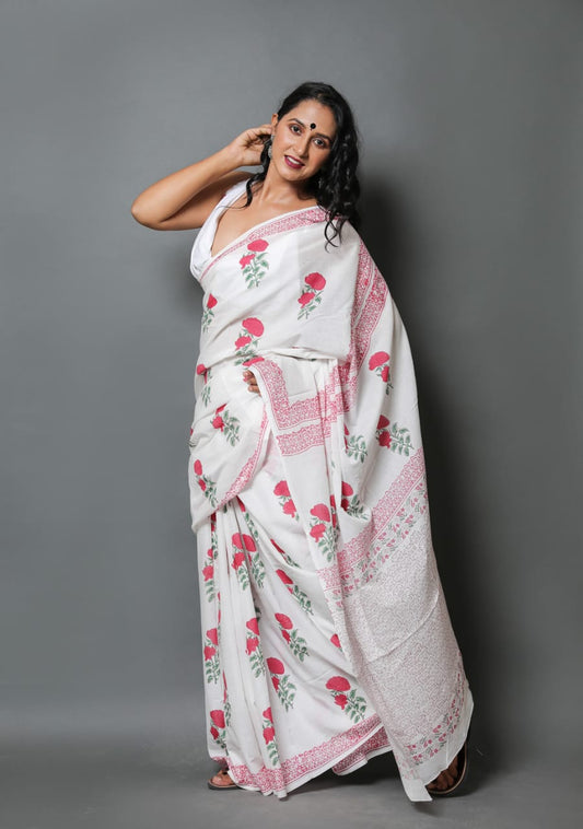 Mul Cotton Saree