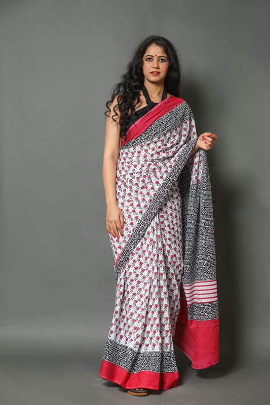 Mul Cotton Saree