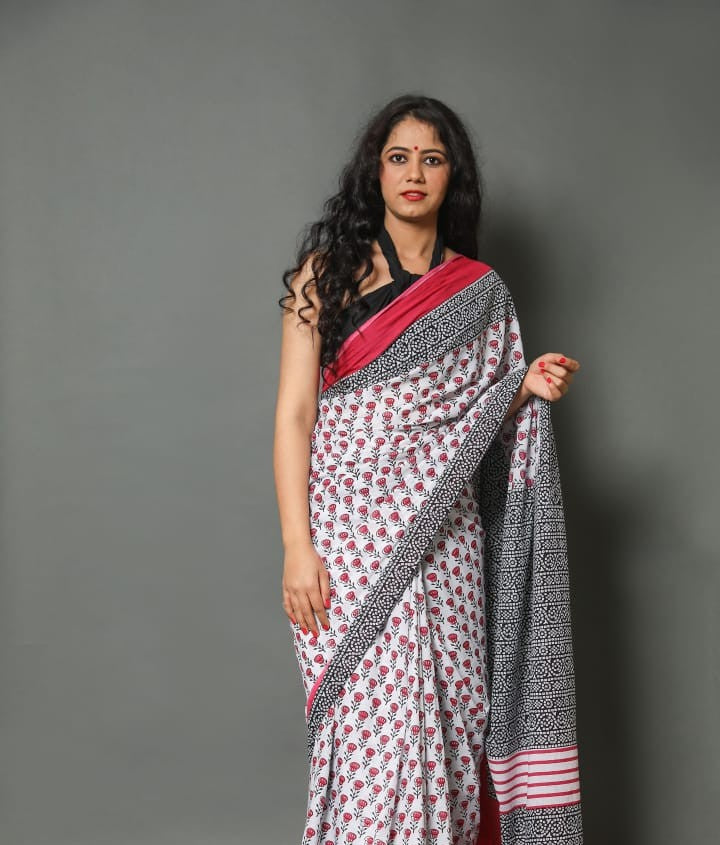 Mul Cotton Saree