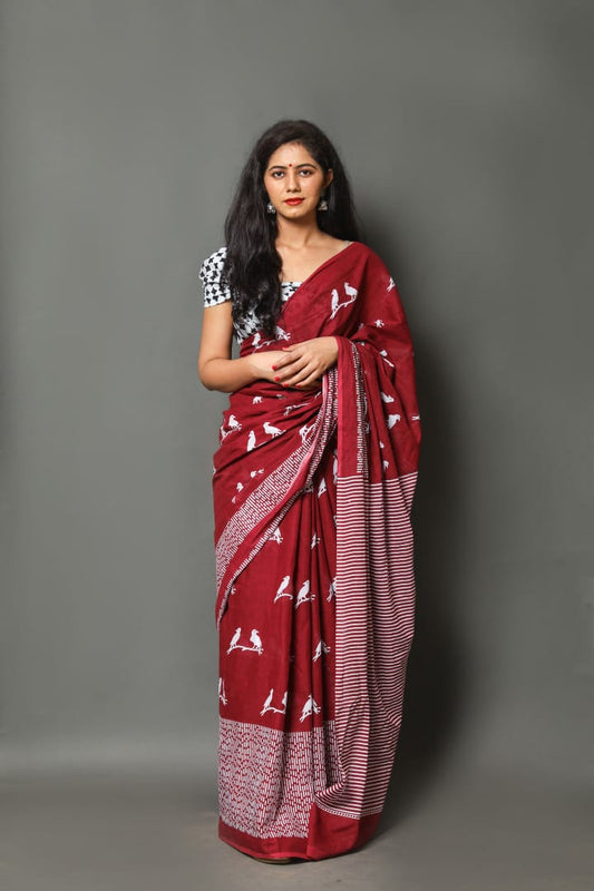 Mul Cotton Saree