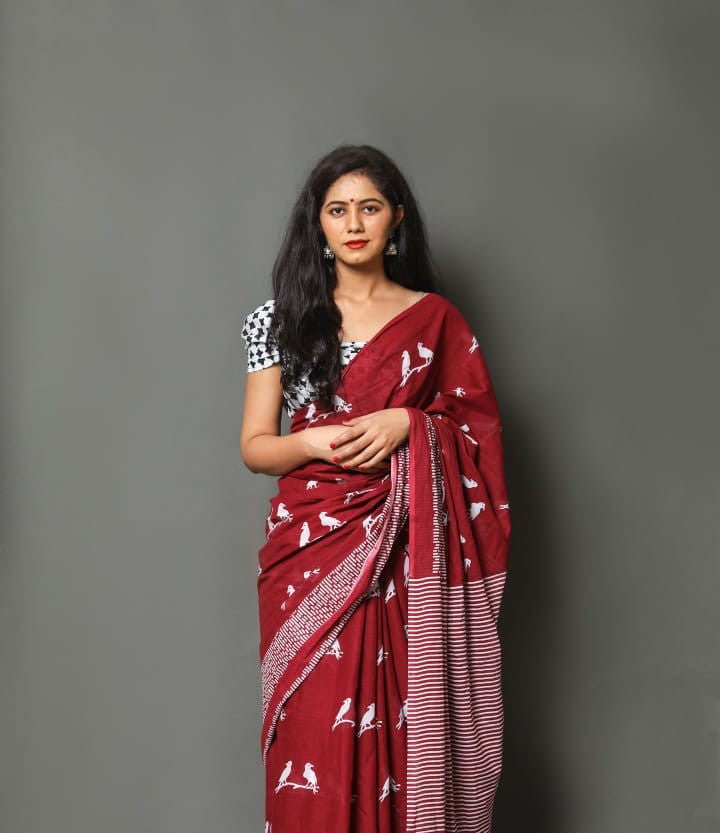Mul Cotton Saree