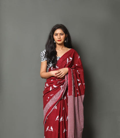 Mul Cotton Saree
