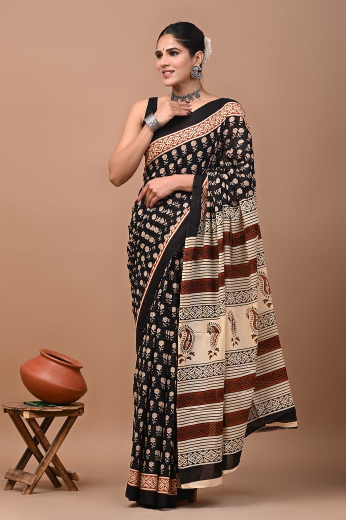 Mul Cotton Saree