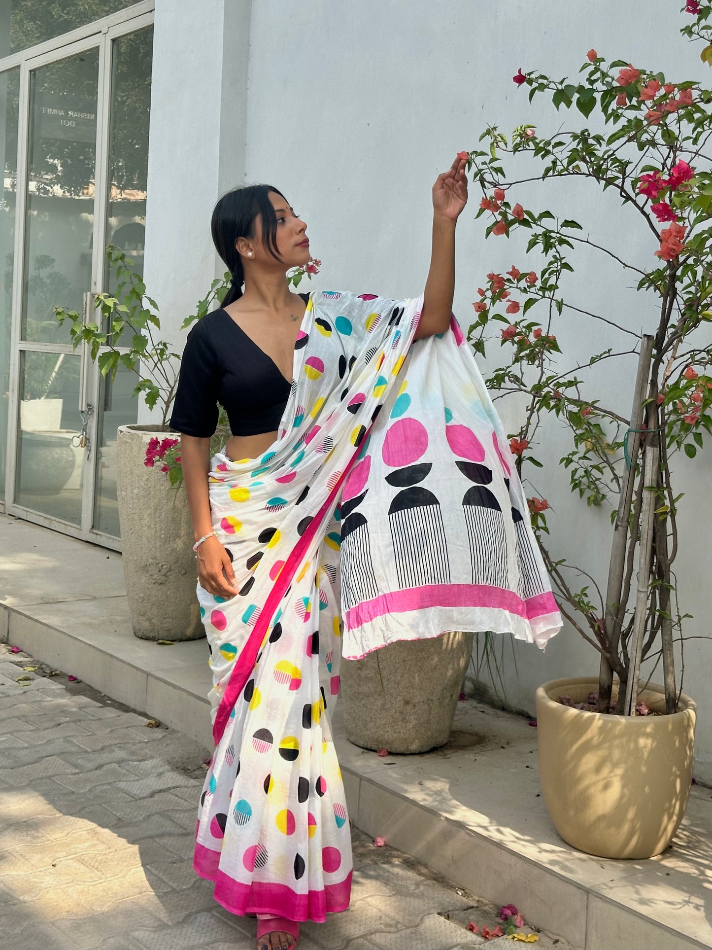 Quirky Mul Cotton Saree