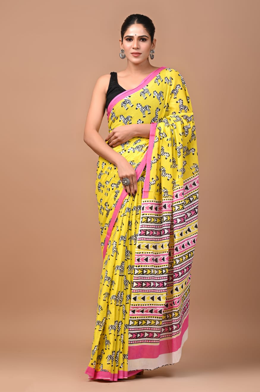 Quirky Mul Cotton Saree