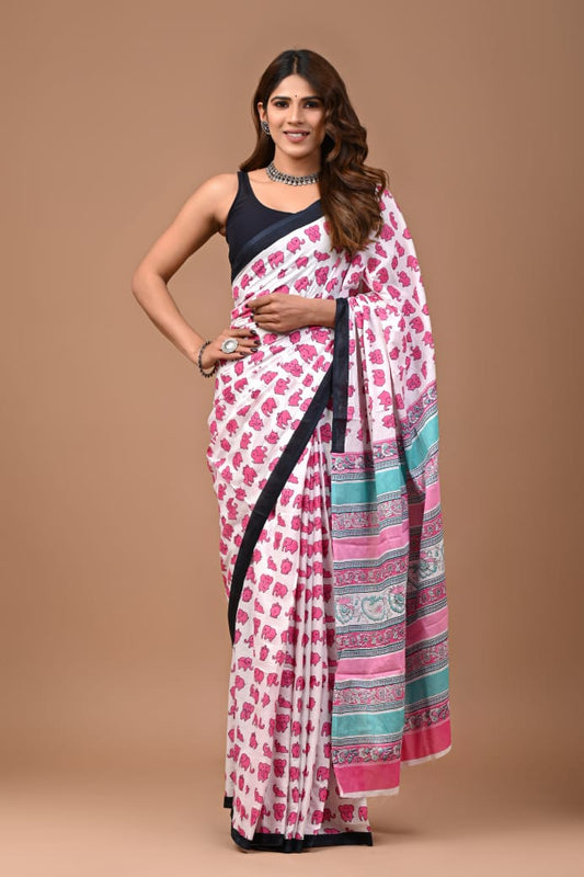 Quirky Mul Cotton Saree