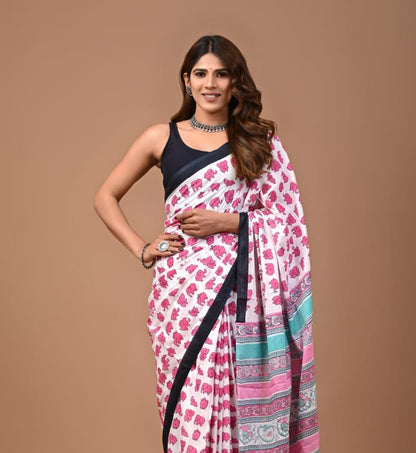 Quirky Mul Cotton Saree