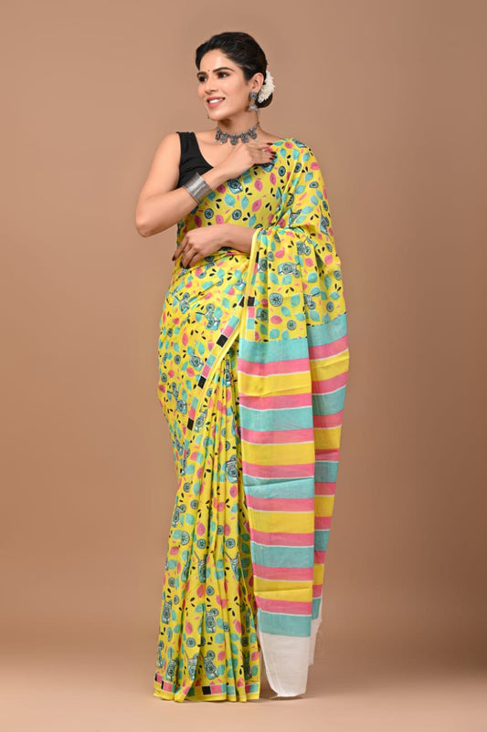 Quirky Mul Cotton Saree